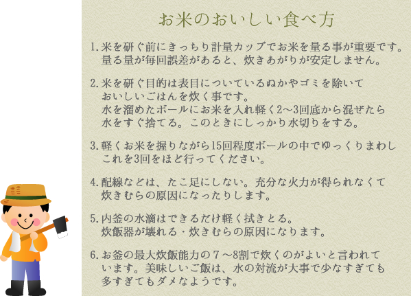お米のおいしい食べ方